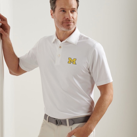 Peter Millar Michigan Solid Cotton Polo SZ XL - Picture 1 of 6